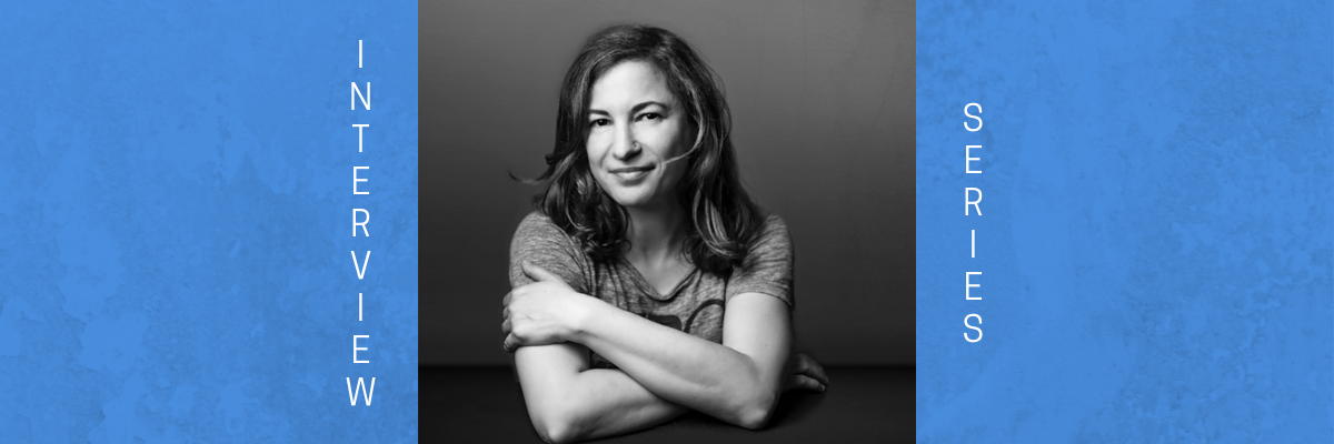Portrait of Author Amanda Stern in Black and White.