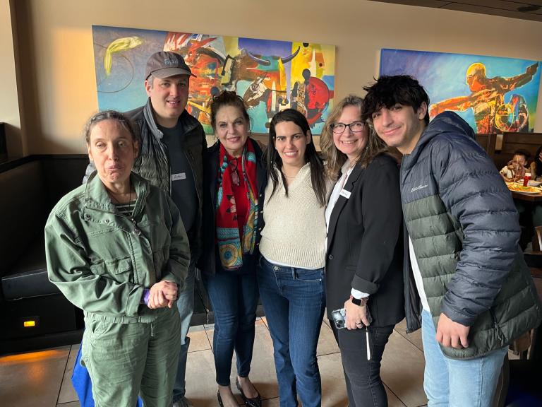 The founder of D&A. Ali, with the attendees at the Maritime Aquarium