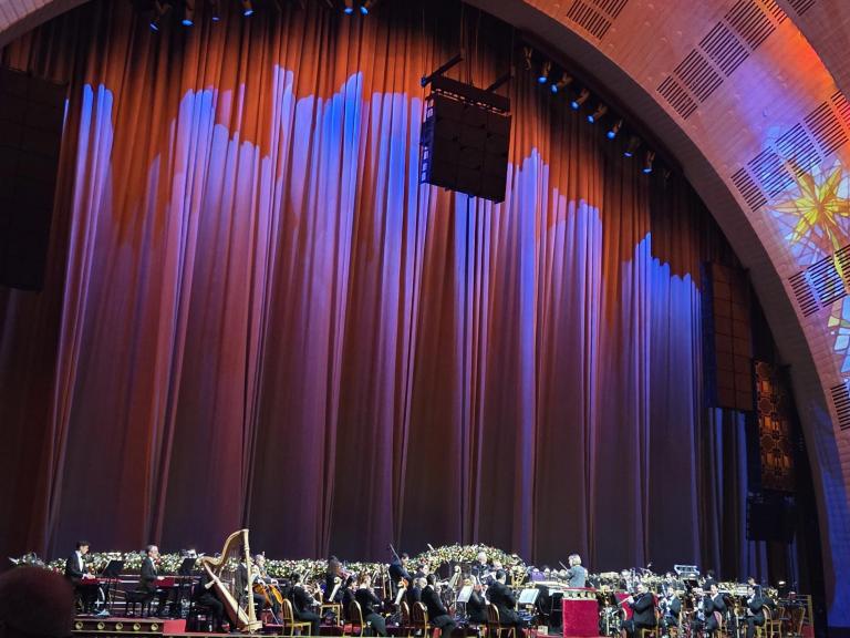 The stage at the Rockettes