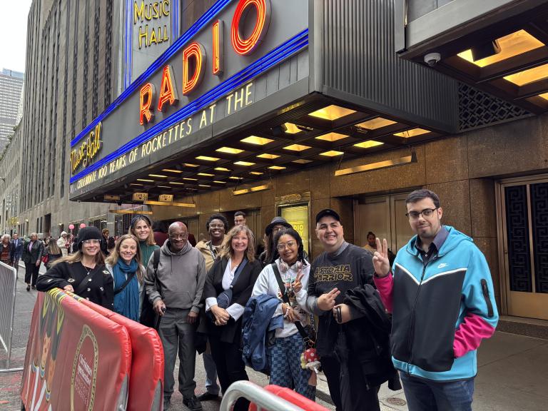 Guest outside of Radio City