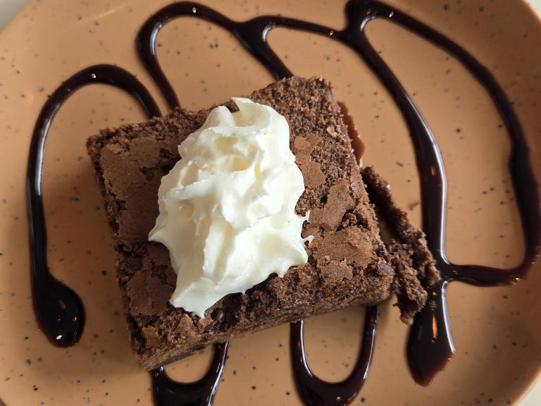Brownie at brunch 