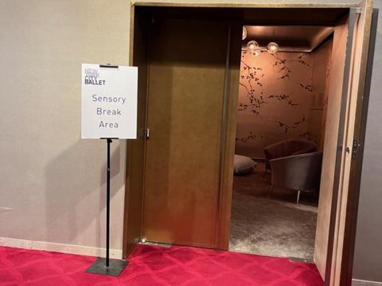 Sensory room at the theater