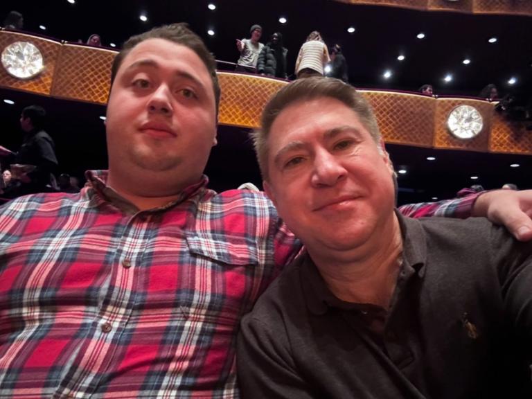 Guest inside of Lincon Center