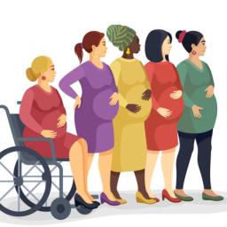 group of pregant people