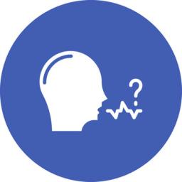 blue circle with head 