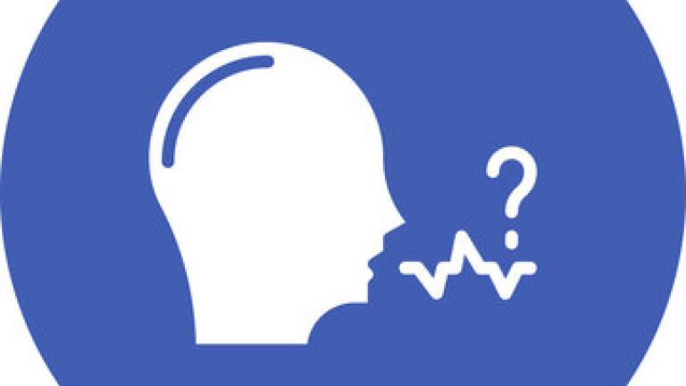 blue circle with head